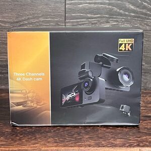 Full UHD 4K Three Channel 4K Dash Camera NIB!